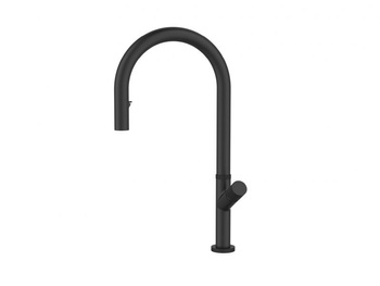 Alveus bateria zlewozmywakowa Swan czarna z wyciaganą wylewka 1150908