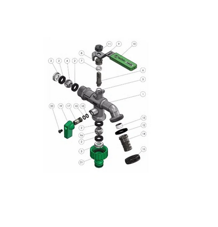 Calido zawór czerpalny 1/2" mrozoodporny BIS ZK-CZ1/2BIS