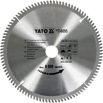 Yato tarcza widiowa 250x100Tx30mm do aluminium YT-6095