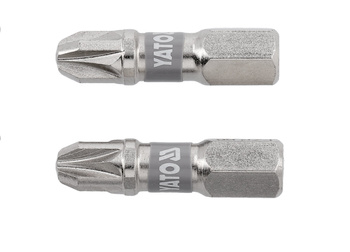 Yato bity 1/4"x25mm PZ3 Ni 2 sztuki YT-78005