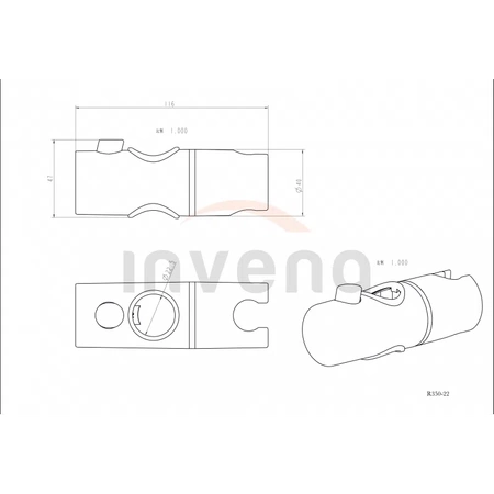 Invena uchwyt przesuwny SC-D1-007