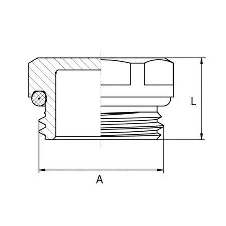 Diamond korek do grzejnika stalowego DN15 chrom ART.556-15.CH