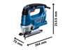 Bosch wyrzynarka GST 750 w walizce 06015B4121 