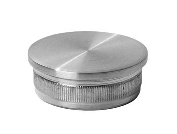 Zaślepka płaska dla rury 42,4x2mm AISI 304 szlifowana