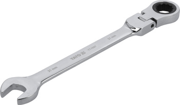 Yato klucz płasko-oczkowy z grzechotką i przegubem 21mm YT-1687