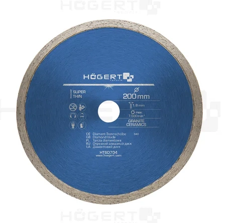 Hogert tarcza diamentowa ciągła 200mm HT6D704
