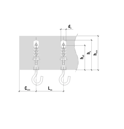 Wkręt-Met kołek rozporowy z hakiem półpełnym 8x40mm 100sztuk WX-08