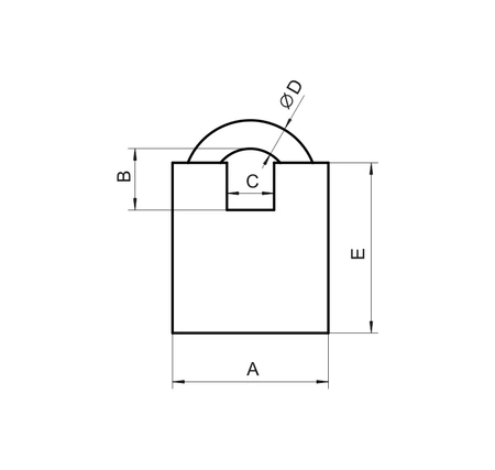 Lob kłódka zasuwkowa z atestem Granit-2 XT KWG2