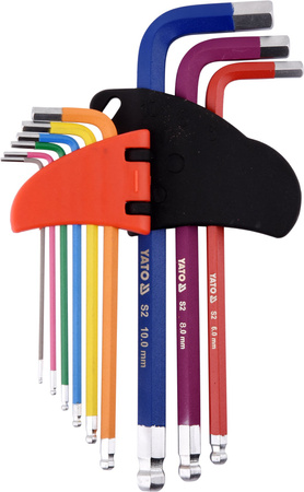 Yato zestaw kluczy imbusowych 9-elementowy YT-05632