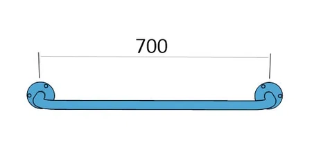Poręcz prosta biała Base Antaba 70cm UP7 C292301005