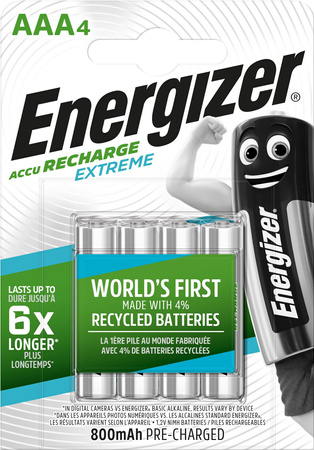 Energizer akumulatorki R03 AAA 800mAh 4 sztuki