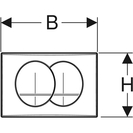 Geberit przycisk uruchamiający Delta 20 biały 115.100.11.1