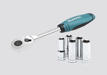 Makita zestaw nasadek 3/8" z grzechotką 23-elementowy B-65573