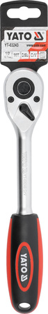 Yato grzechotka prosta 1/2" 90T z plastikową rękojeścią YT-03243