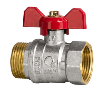 Diamond zawór kulowy Standard 3/4" z dławikiem WZ z motylkiem ART.2471-20.WZ.MOT