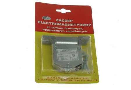 Elektra Plus Zaczep elektromagnetyczny szeroki R-1 12V ZA-PO-003