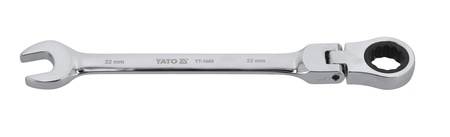 Yato klucz płasko-oczkowy z grzechotką i przegubem 22mm YT-1688