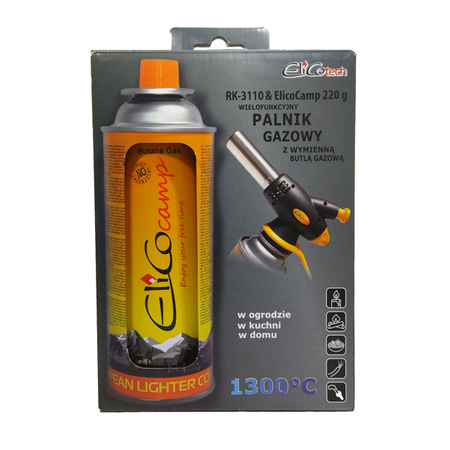 Elico wielofunkcyjny palnik RK-3110 + gaz 220g 311020