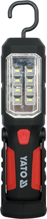 Yato latarka warsztatowa 2w1 led magnetyczna 3xAA YT-08513