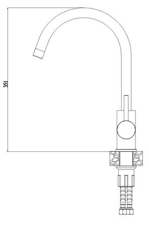 Alveus bateria zlewozmywakowa Roxa stojąca chrom 2090400