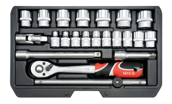 Yato zestaw narzędziowy 3/8" 22 elementy YT-38561
