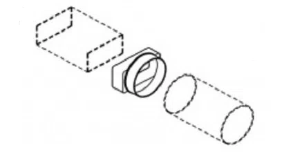 Dospel łącznik krótki D/ZK 100/110x55 007-0219