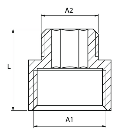 Diamond przedłużka redukcyjna 3/4x1" mosiądz K-60.PR-RE.25-20.Y.
