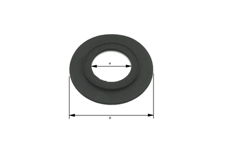 Uszczelka dolnopłuka z rantem 64x31mm