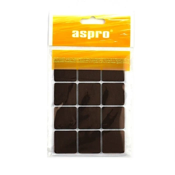 Aspro podkładki filcowe kwadratowe brązowe 28mm A-40004-04-001