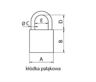 Gerda kłódka żeliwna KZZS S30 KD-WA-200