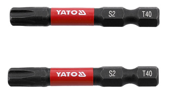 Yato bity udarowe 1/4"x50mm T40 2 sztuki YT-78057