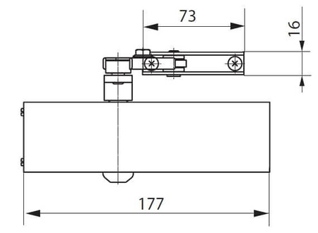 Geze samozamykacz drzwi srebrny TS 1500