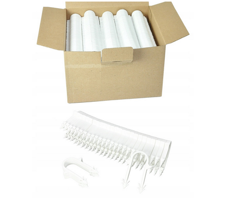 Capricorn spinki pakietowane do takera 50mm białe 9-2011-050-67-01-01
