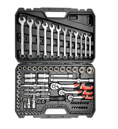 Yato zestaw narzędziowy 111-elementowy 1/4" 3/8" 1/2" YT-38831