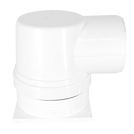 DES Group kratka kanalizacyjna regulowana fi110 15x15 boczna metal biała 01.016.023