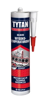 Tytan silikon wysokotemperaturowy 280ml czerwony