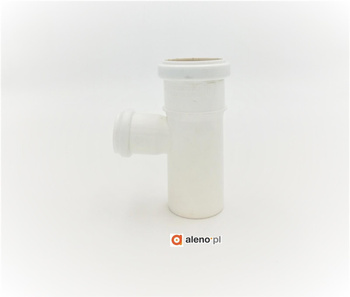 Trójnik kanalizacyjny redukcyjny biały 50x32x90