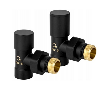 Diamond zestaw zaworów grzejnikowych kątowy  ART.434.ZEST.KĄT.CZ