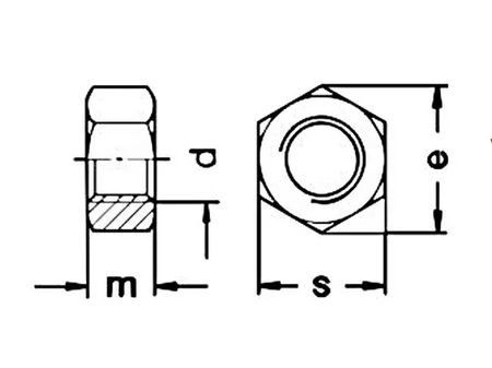 Nakrętka mosiężna sześciokątna DIN 934 M16 z gwintem metrycznym