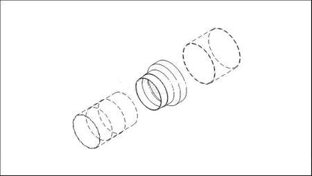 Dospel łącznik redukcja D/RE 125/150 007-0308