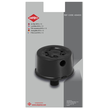 Airpress filtr powietrza do kompresora M16 x 1.5 4304033
