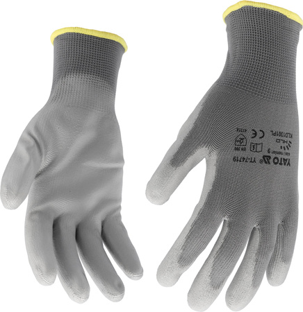 Yato rękawice robocze szare rozmiar 10 YT-7472