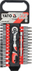 Yato zestaw nasadek z akcesoriami 1/4" 28-elementowy YT-14433