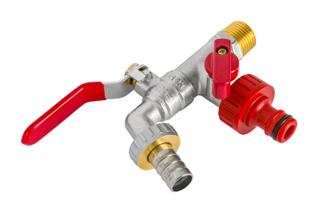 Diamond zawór kulowy czerpalny podwójny 15x20x20mm z dławikiem ART.2503-15.KRAN