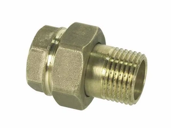 Diamond śrubunek grzejnikowy prosty z oringiem 1" ART.51-25.P-SRUB