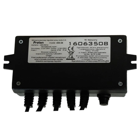 Domer regulator Proton do kotła zasypowego C.O. 400.04
