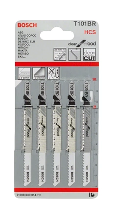 Bosch brzeszczot do wyrzynarek T 101 BR 5sztuk 2608630014