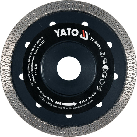 Yato tarcza tnąca 125mm do ceramiki YT-59972