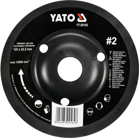 Yato tarnik skośny Nr2 125mm YT-59165