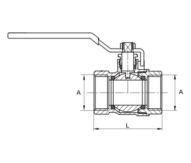 Diamond zawór kulowy z dławicą DN 80